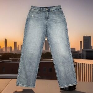 J Crew Slouchy Boyfriend Jeans Women 27 Blue Denim Ankle Straight 29 x 28 Preppy